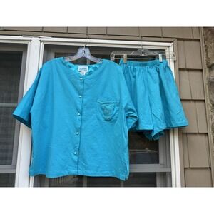 Vintage FeatherBed 2 piece pajama set Size Medium New